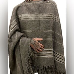 Handmade Alpaca wool poncho